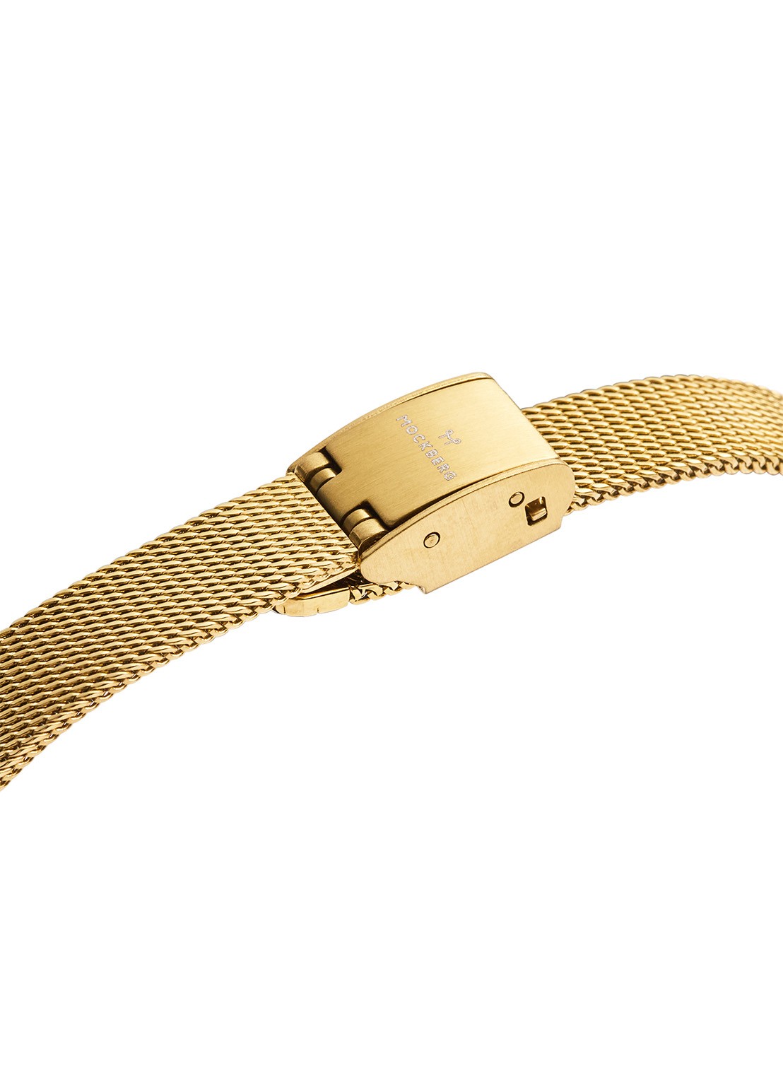 Mockberg Retro Mesh horloge MB0253 - detail 5 goud