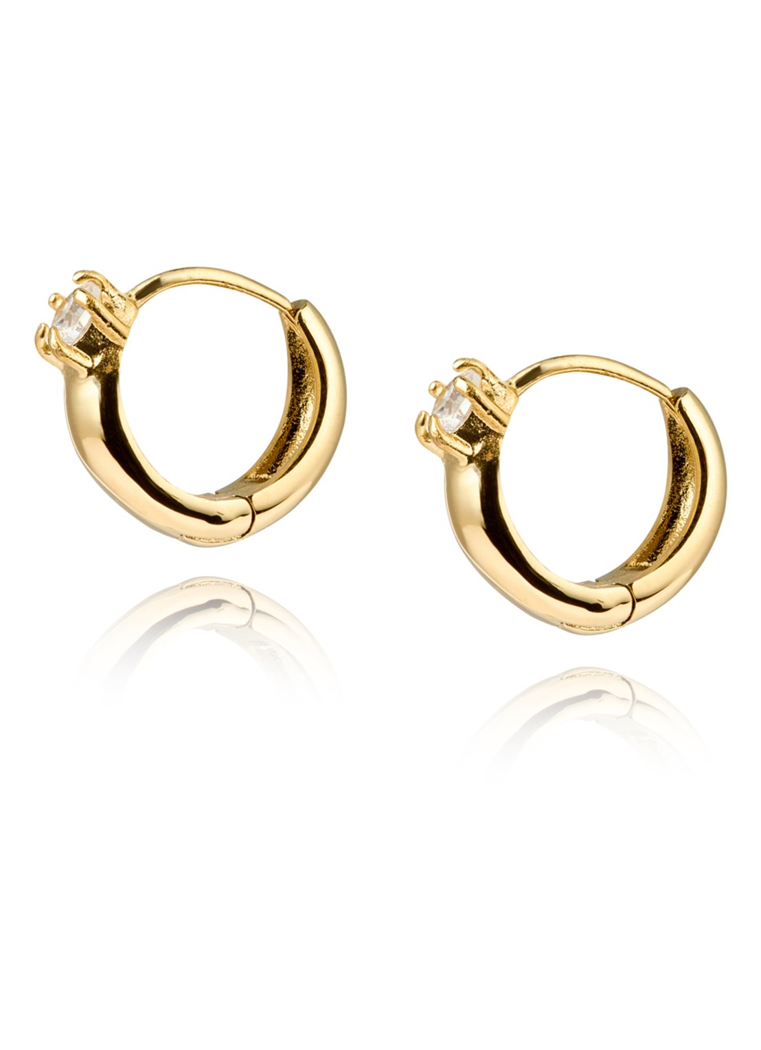 Mockberg Soleil oorringen MB1719 - detail 4 goud