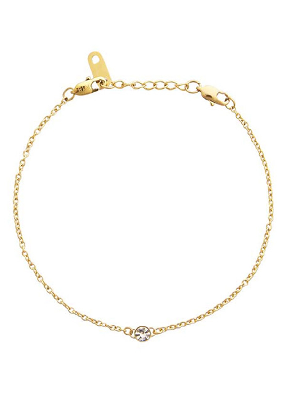 Mockberg Thin Diamond armband MO562 - detail 3 goud