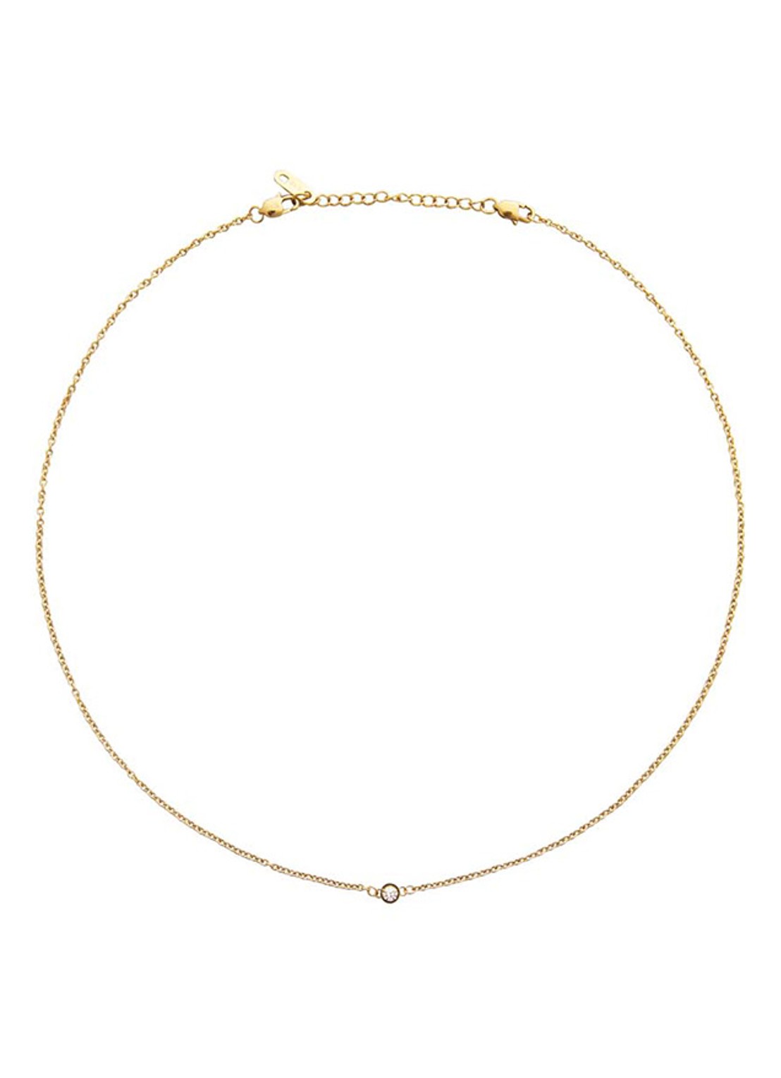 Mockberg Thin Diamond ketting MO560 - detail 3 goud