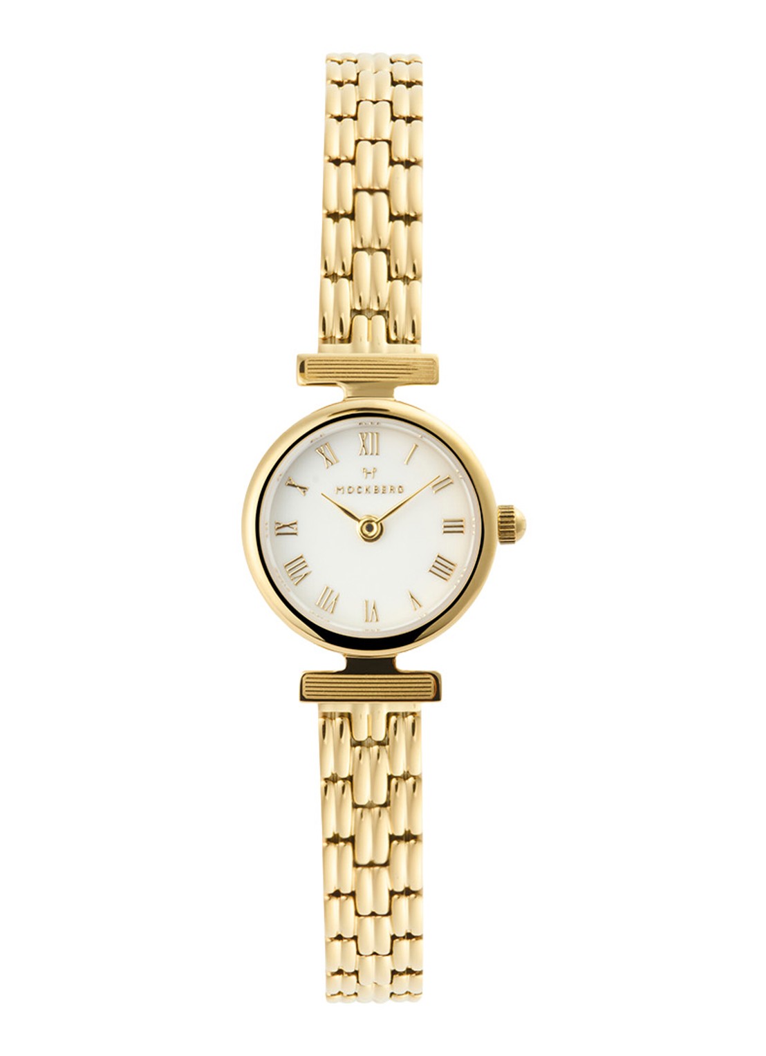 Mockberg Vintage horloge MB1617 - voorkant goud