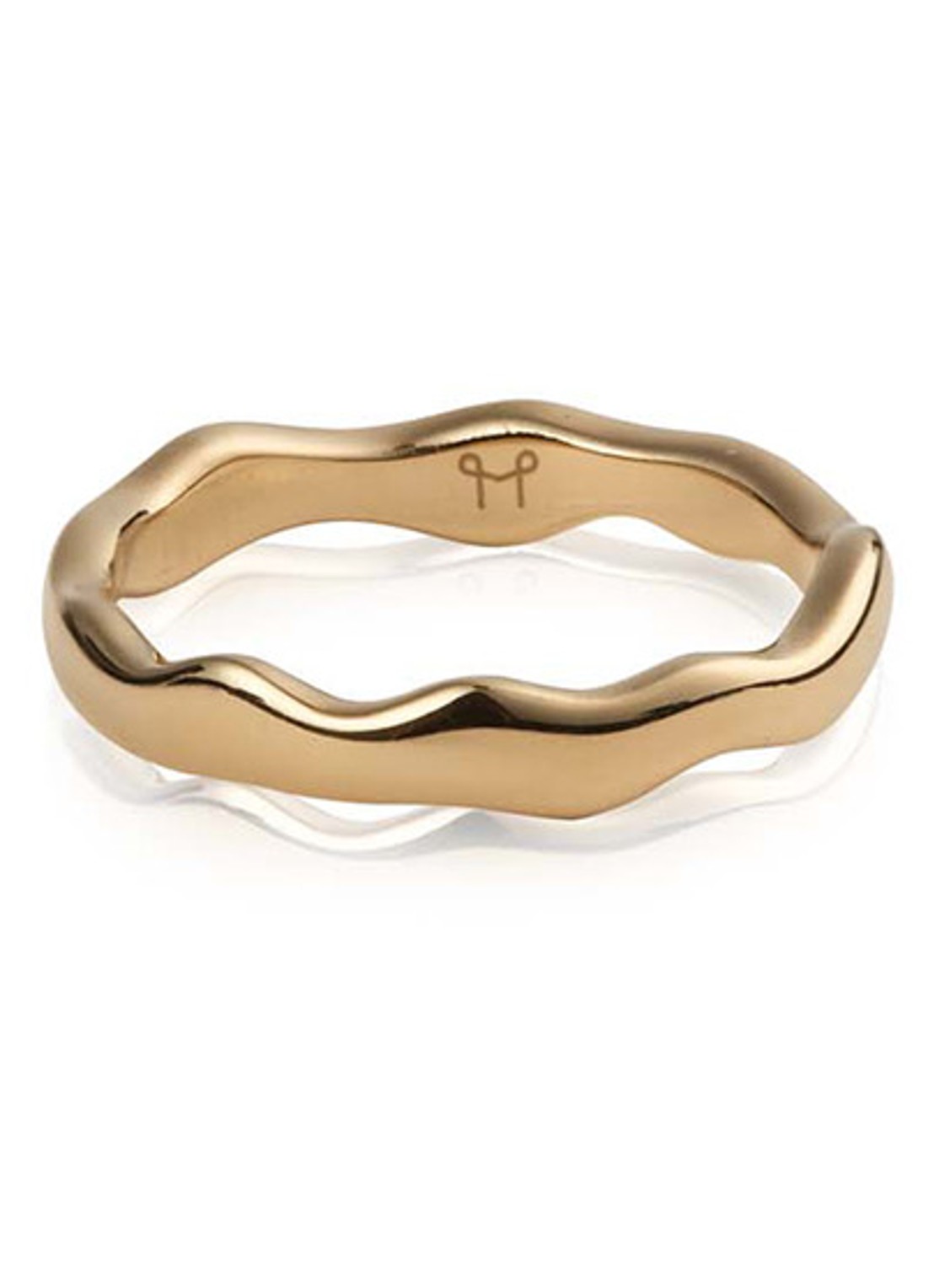Mockberg Wavy Petite ring MB0133 - detail goud