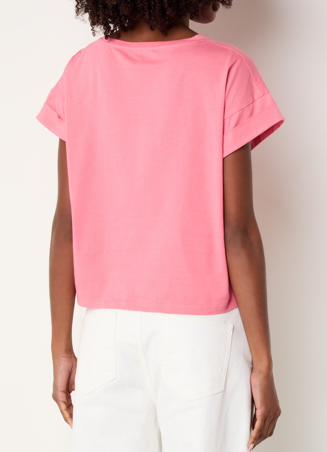 Modström Brazil T-shirt van  katoen - achterkant 3 roze
