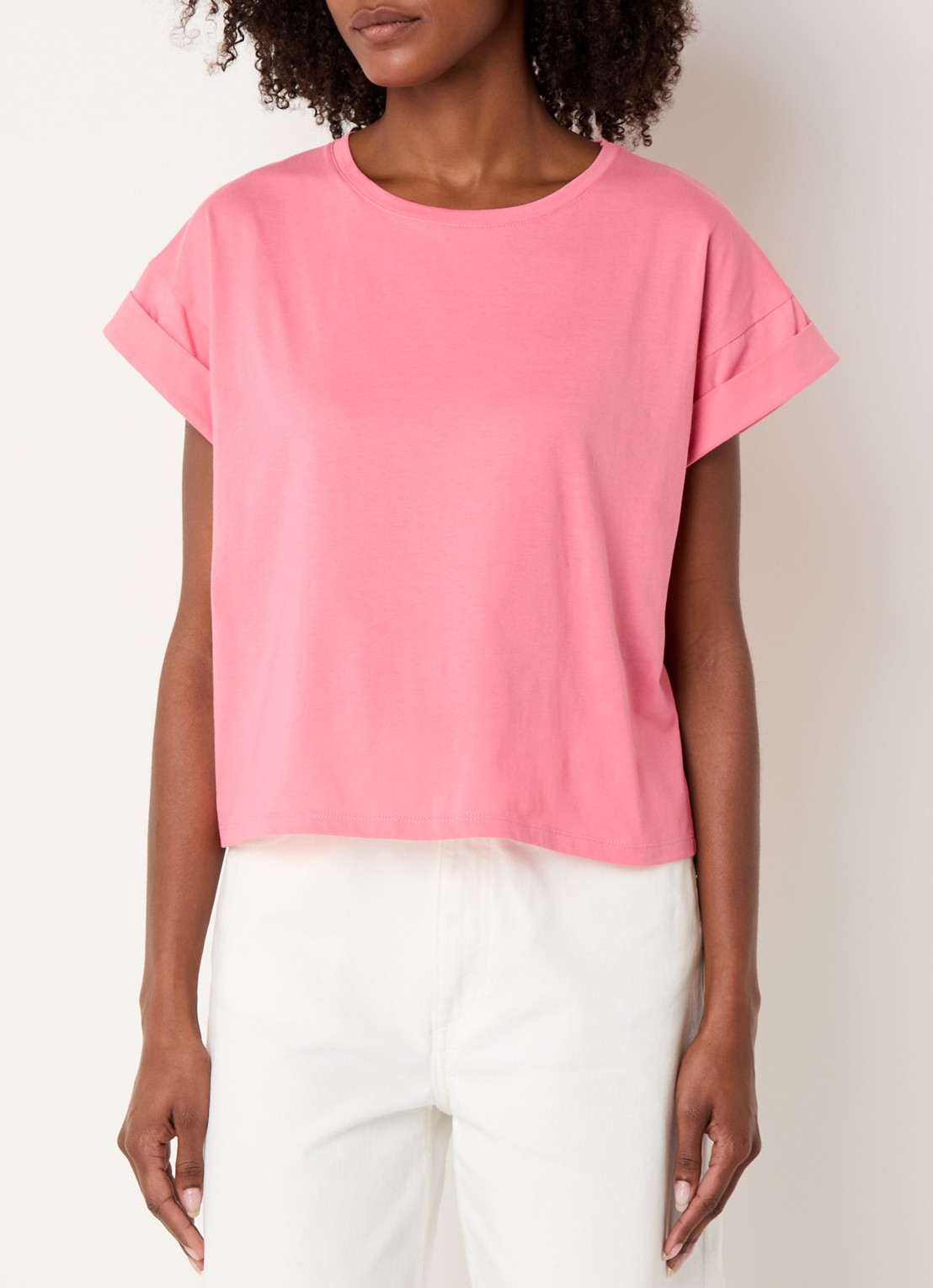 Modström Brazil T-shirt van  katoen - detail 4 roze