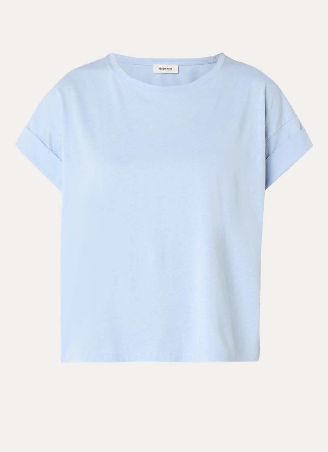 Modström Brazil T-shirt van  katoen - voorkant lichtblauw