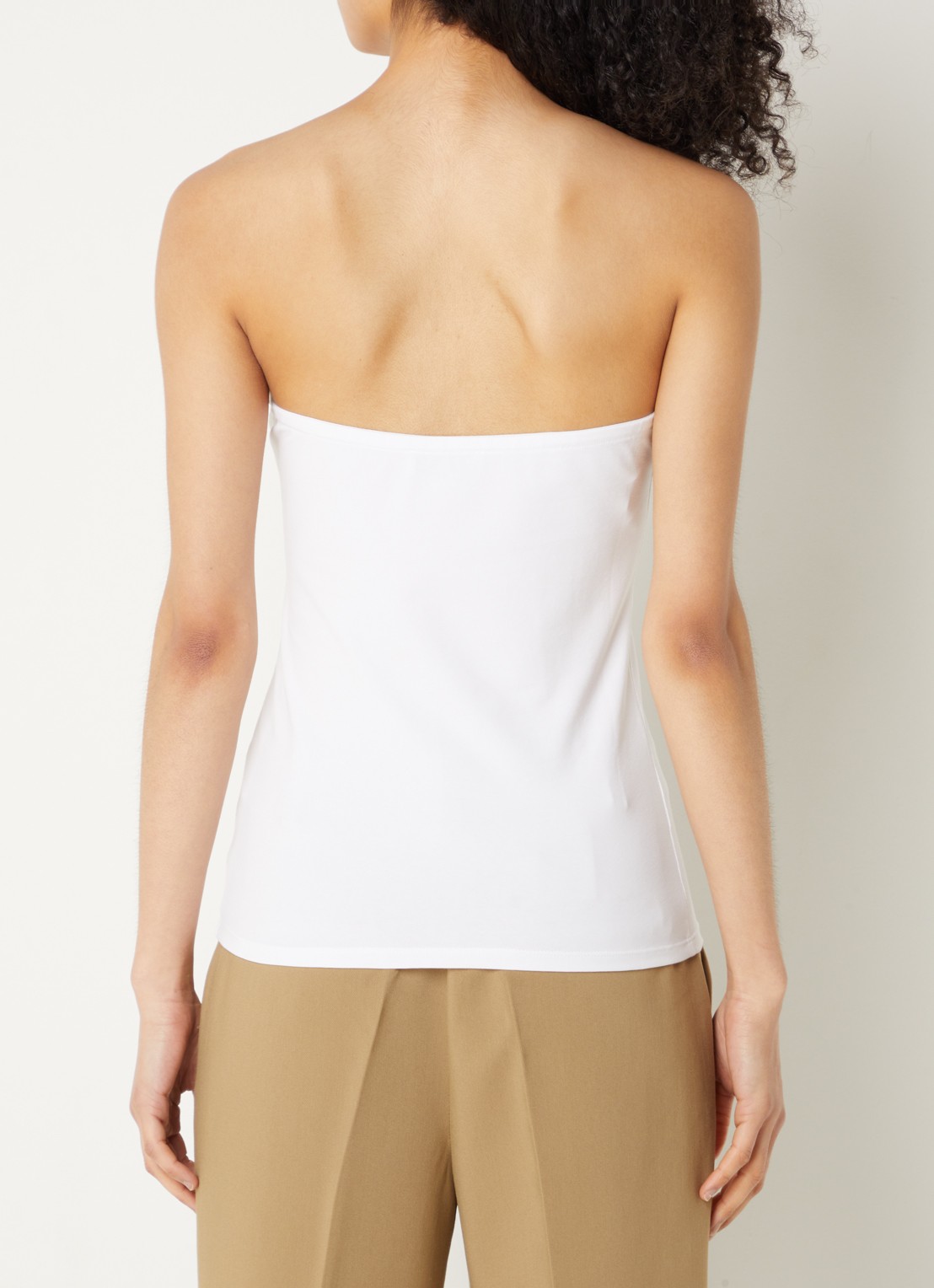 Modström Dae strapless top met stretch - achterkant 4 wit