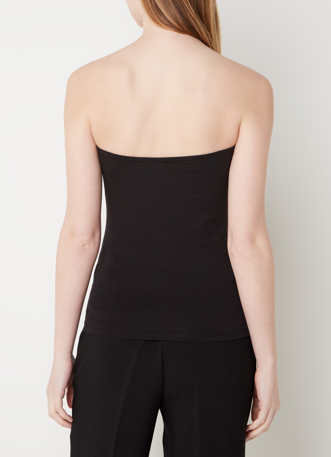 Modström Dae strapless top met stretch - achterkant zwart