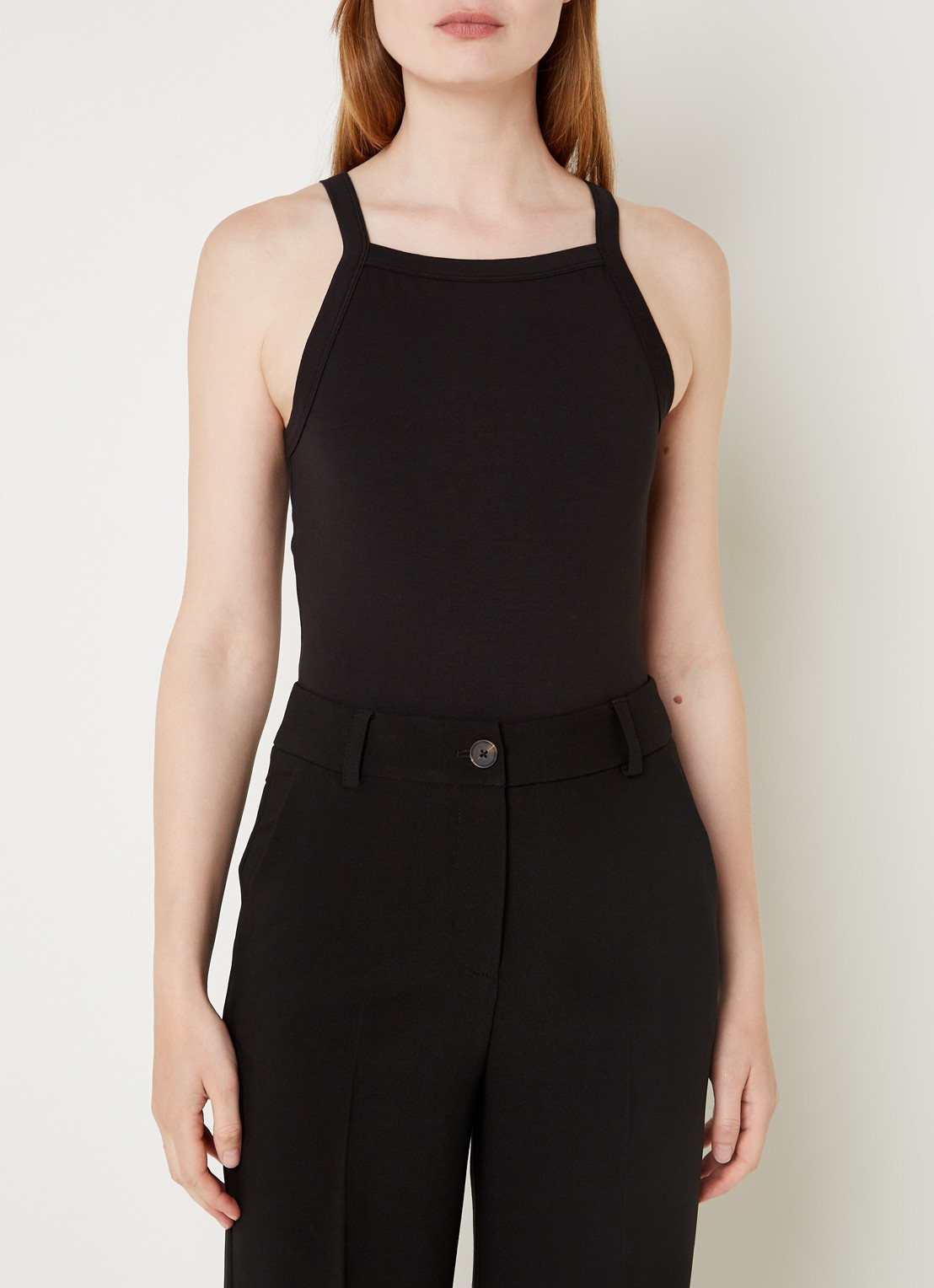 Modström Dae tanktop met stretch - detail zwart