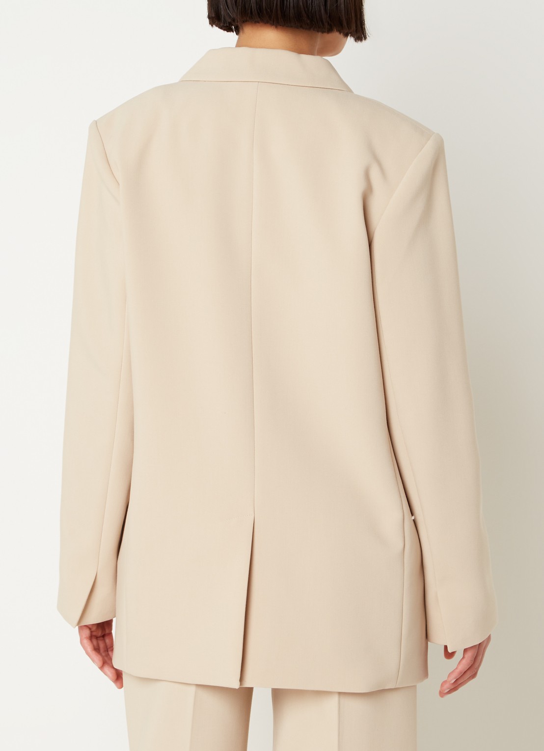 Modström Gale blazer met klepzakken - achterkant 3 lichtbruin
