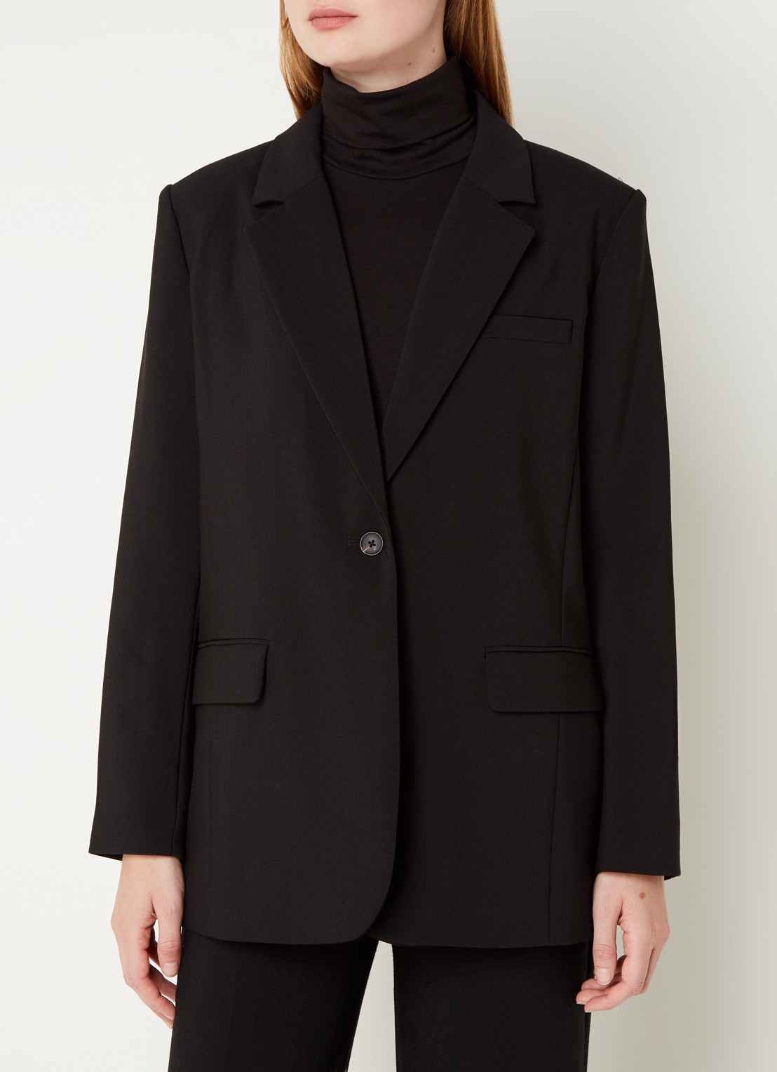 Modström Gale blazer met klepzakken - detail 3 zwart