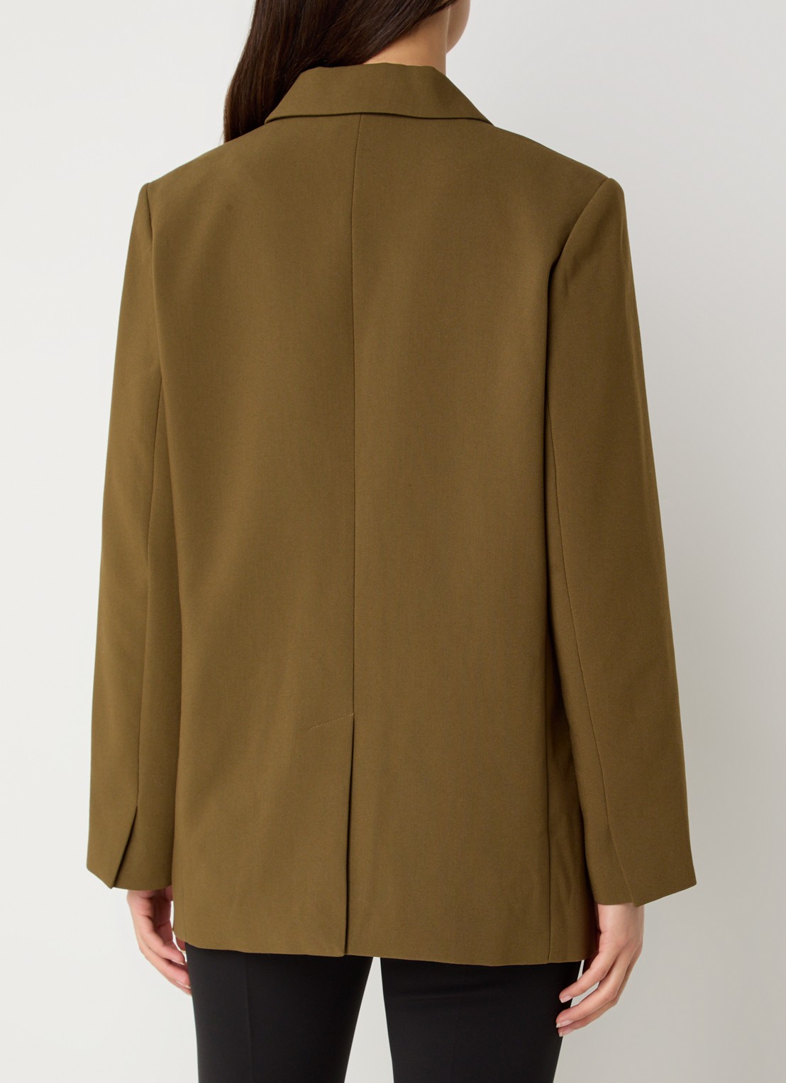 Modström Gale blazer met klepzakken - achterkant 4 mosgroen