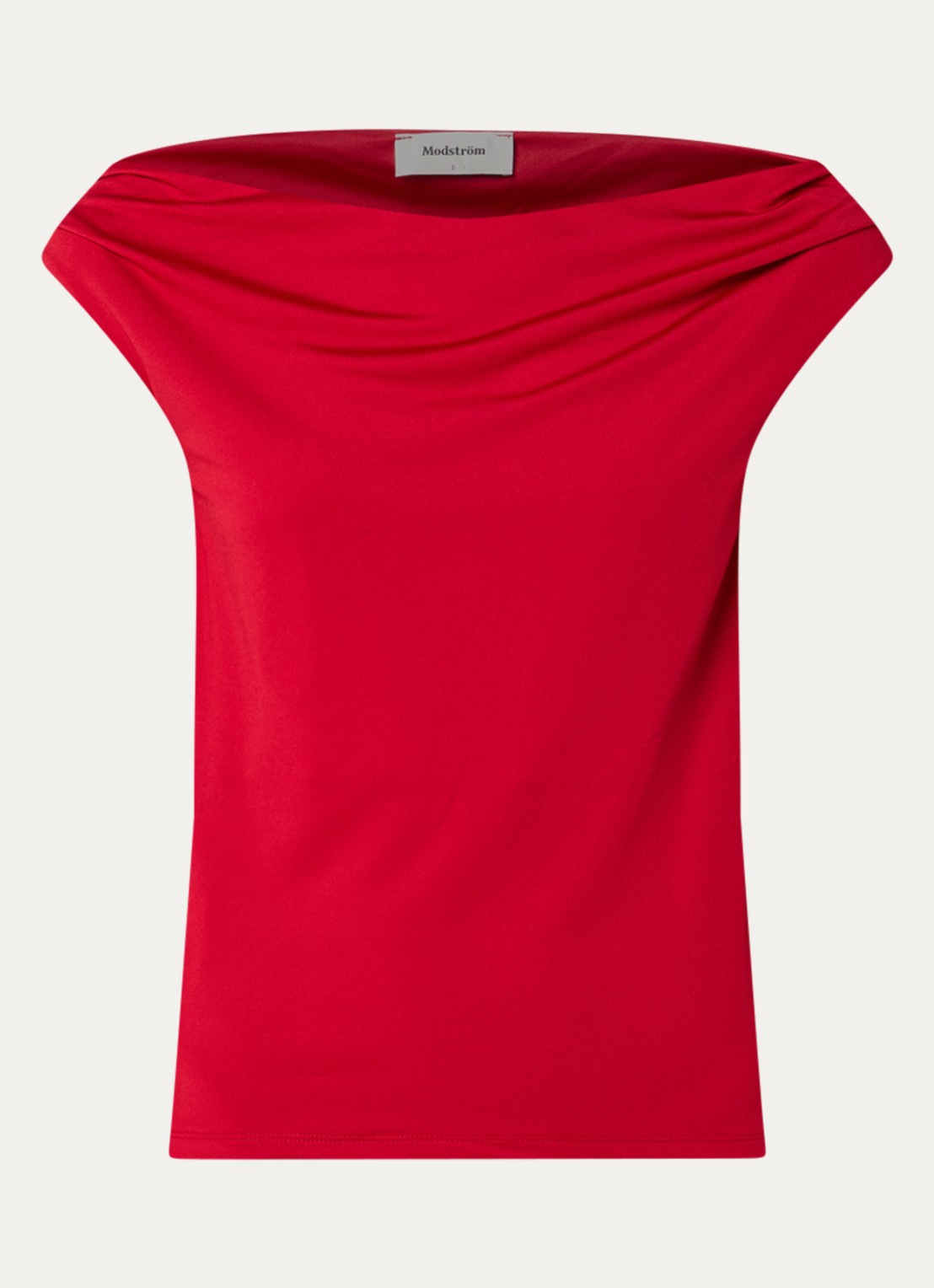 Modström Hima off shoulder top - voorkant 3 rood
