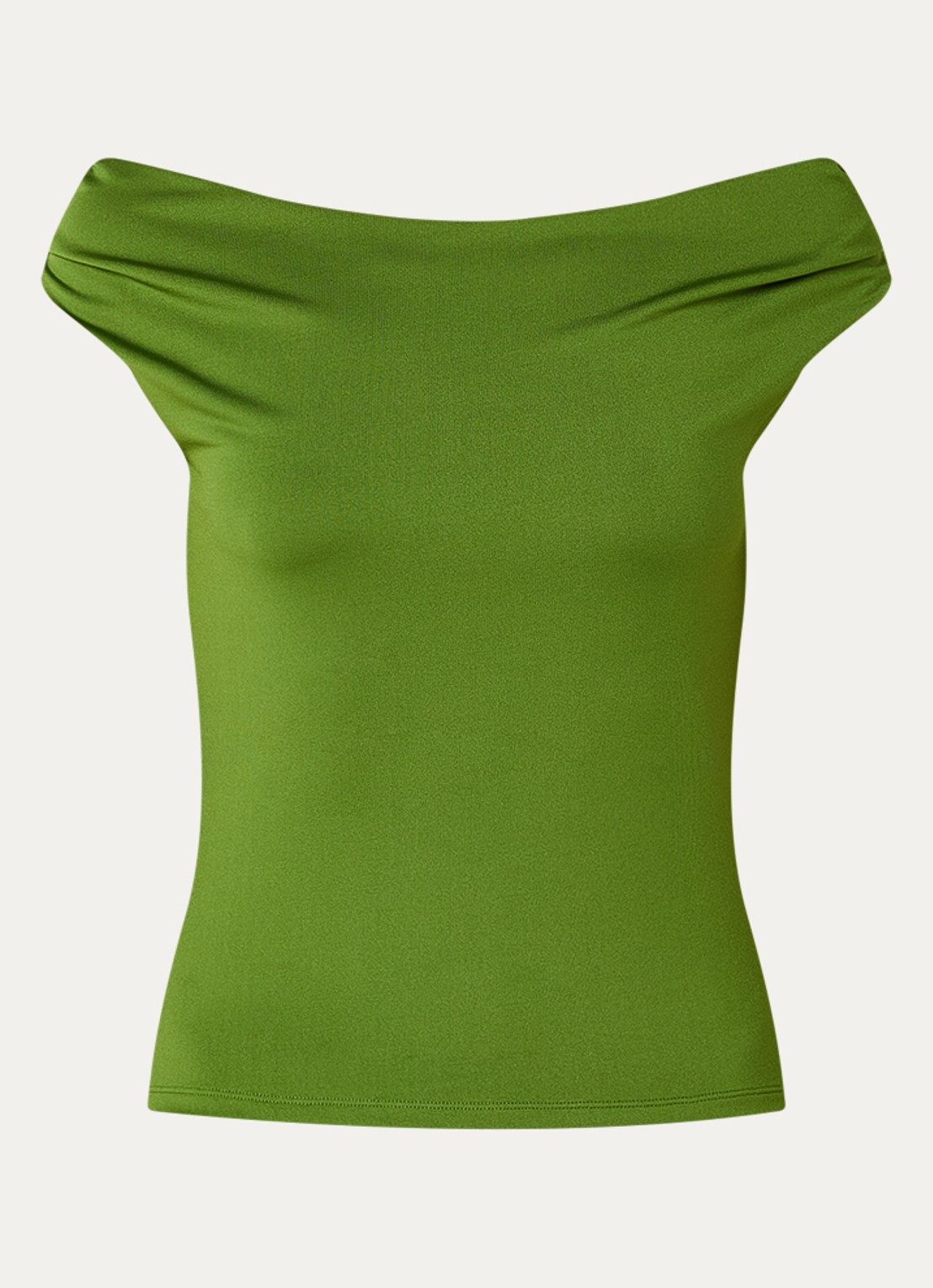 Modström Hima off shoulder top - voorkant groen