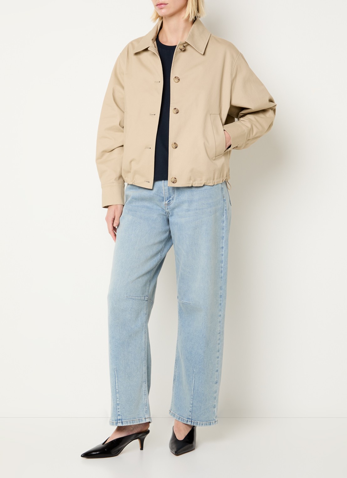 Modström Jack met steekzakken - voorkant 4 beige