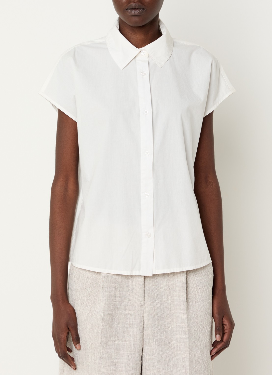 Modström Nanika blouse met plooidetail - detail 4 gebroken wit