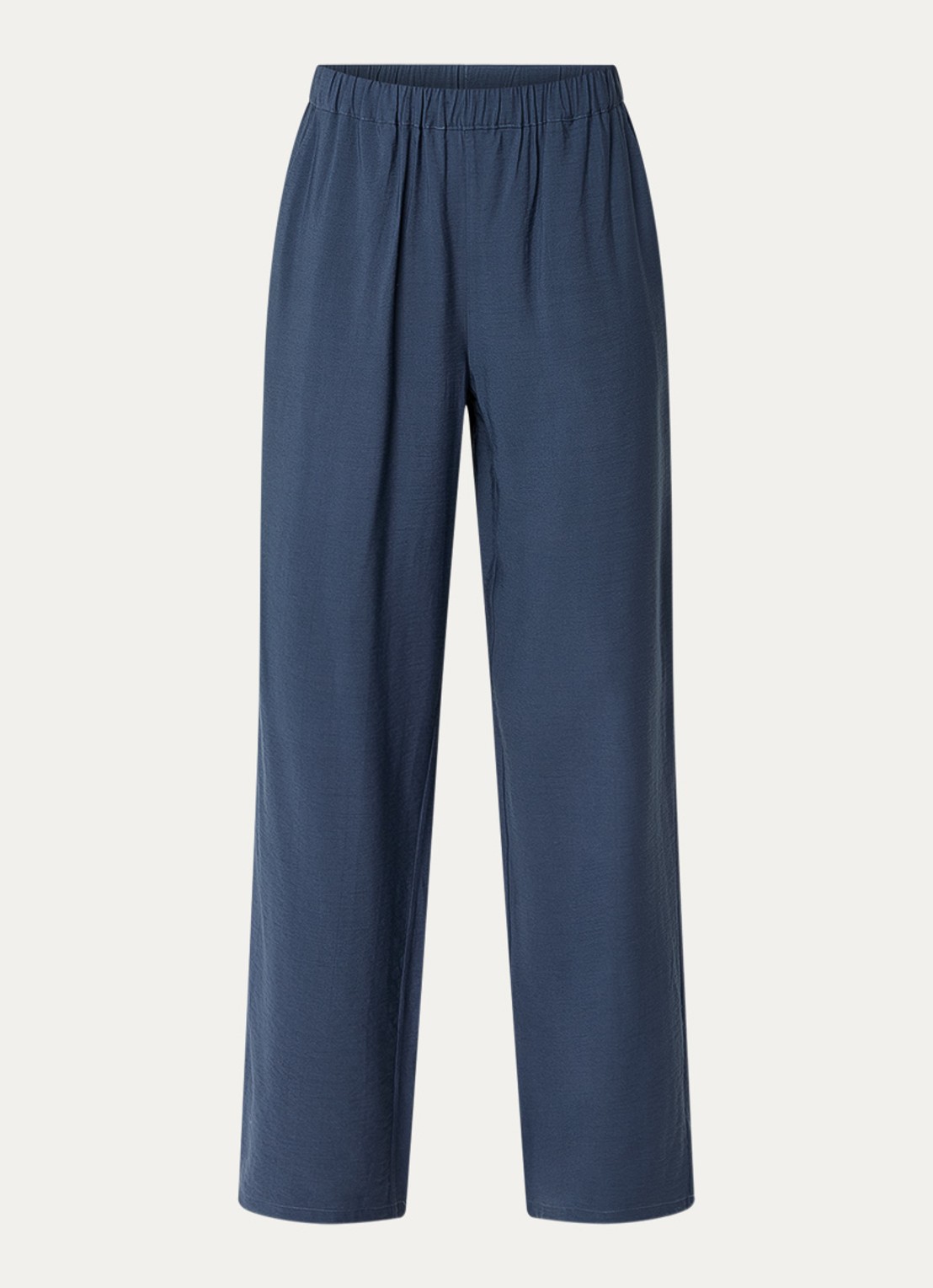 Modström Nicki high waist wide fit broek met steekzakken - voorkant 3 indigo