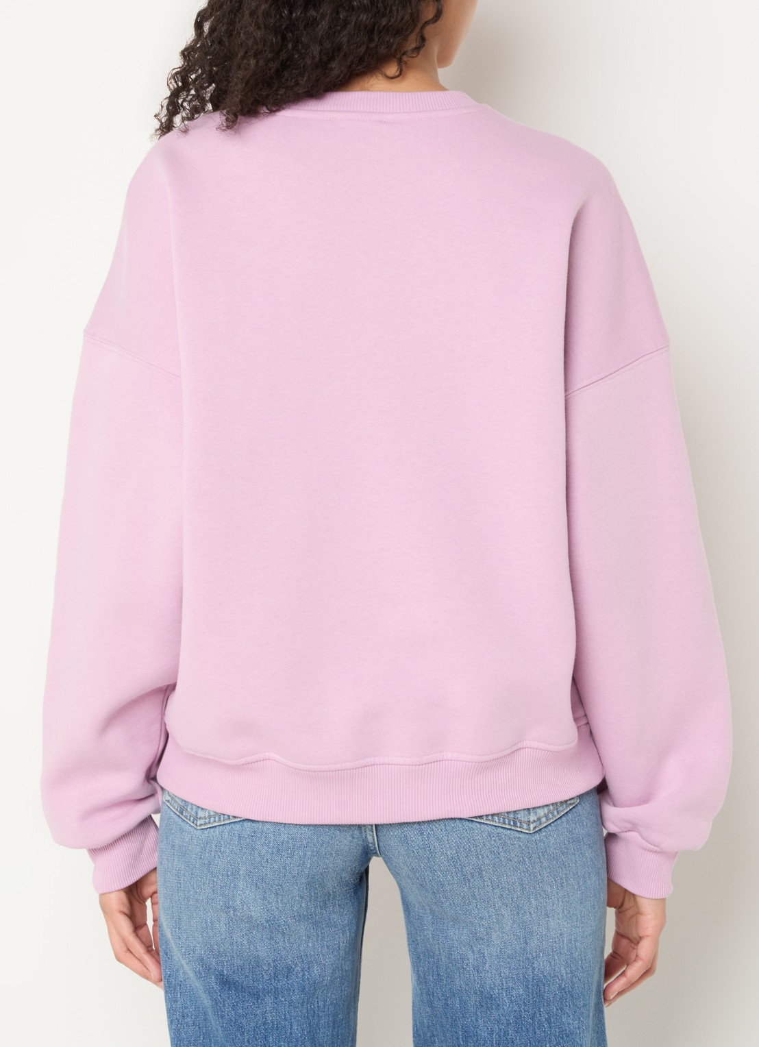 Modström Paula sweater met logo - achterkant oudroze