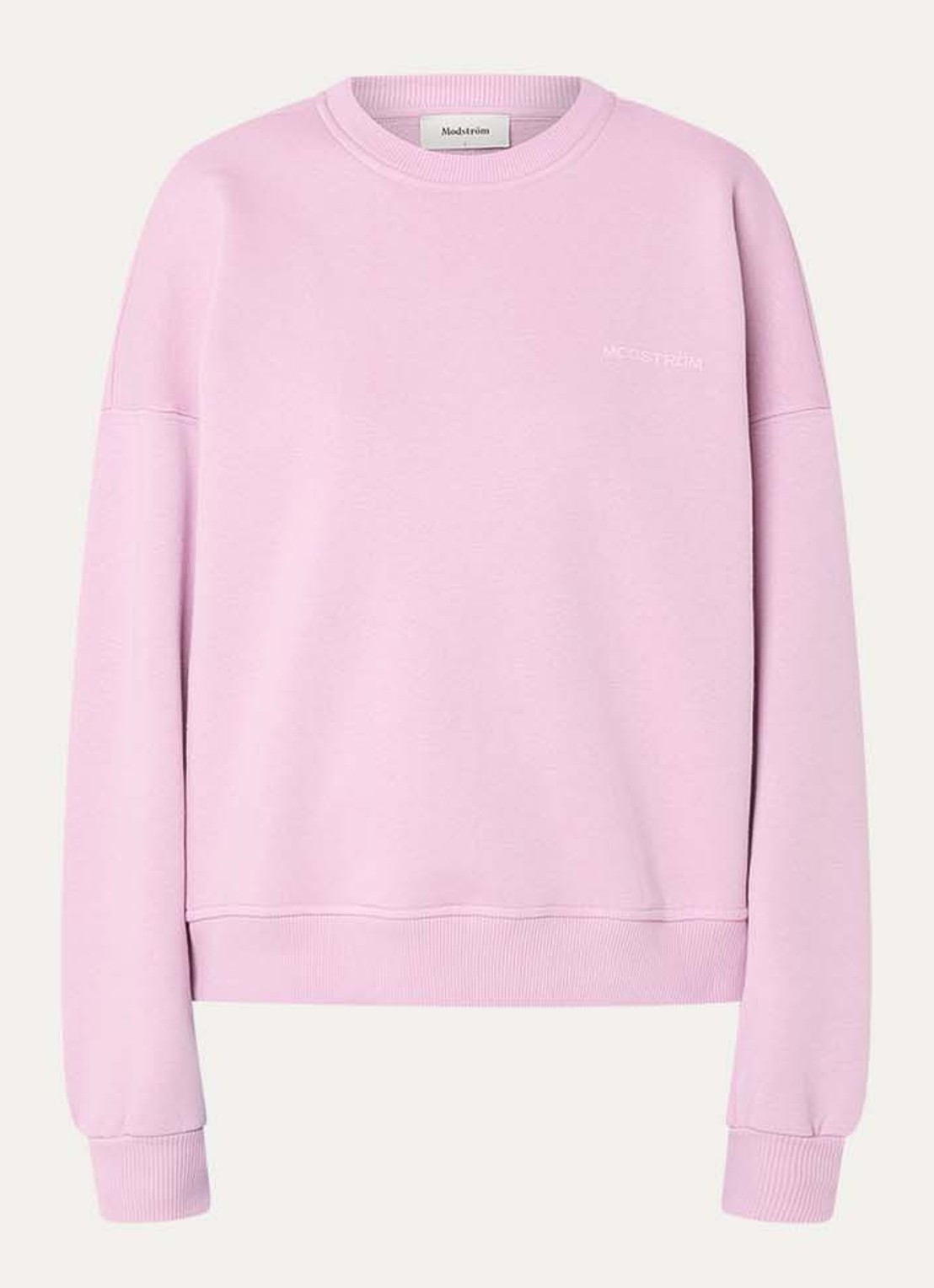 Modström Paula sweater met logo - voorkant 2 oudroze