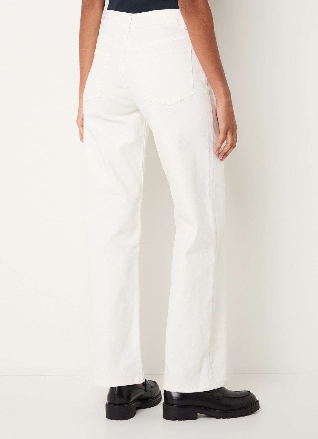 Modström Solange mid waist straight leg jeans met gekleurde wassing - achterkant wit