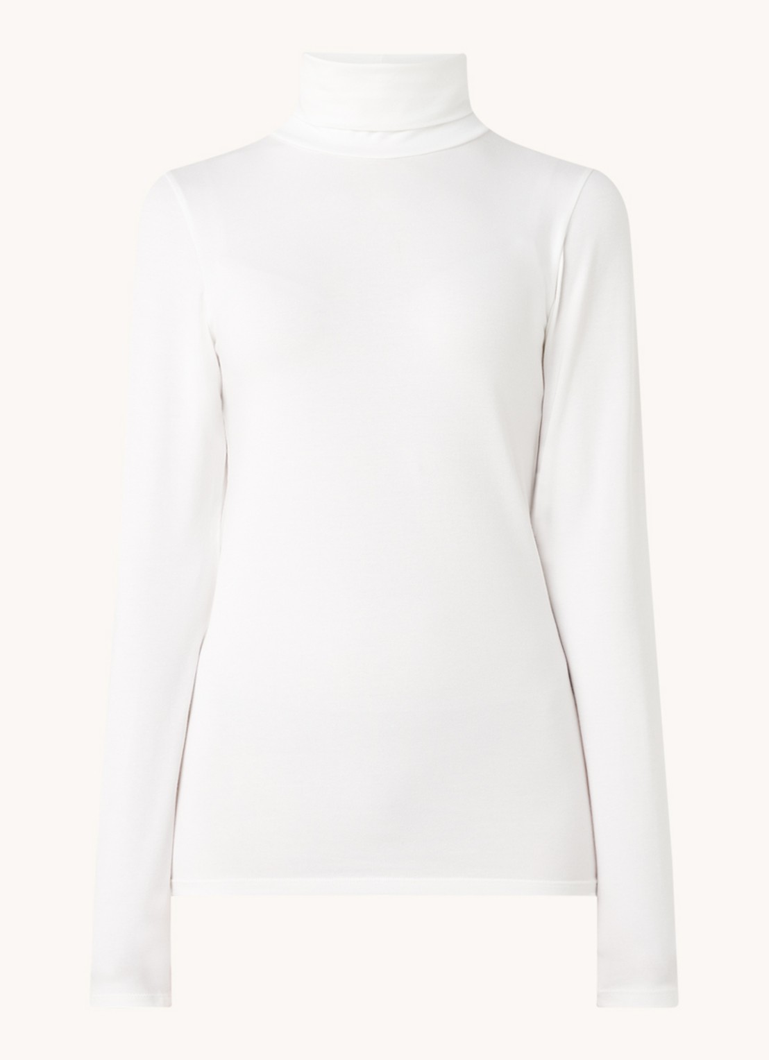 Modström Tanner longsleeve met col - voorkant 3 vanillegeel