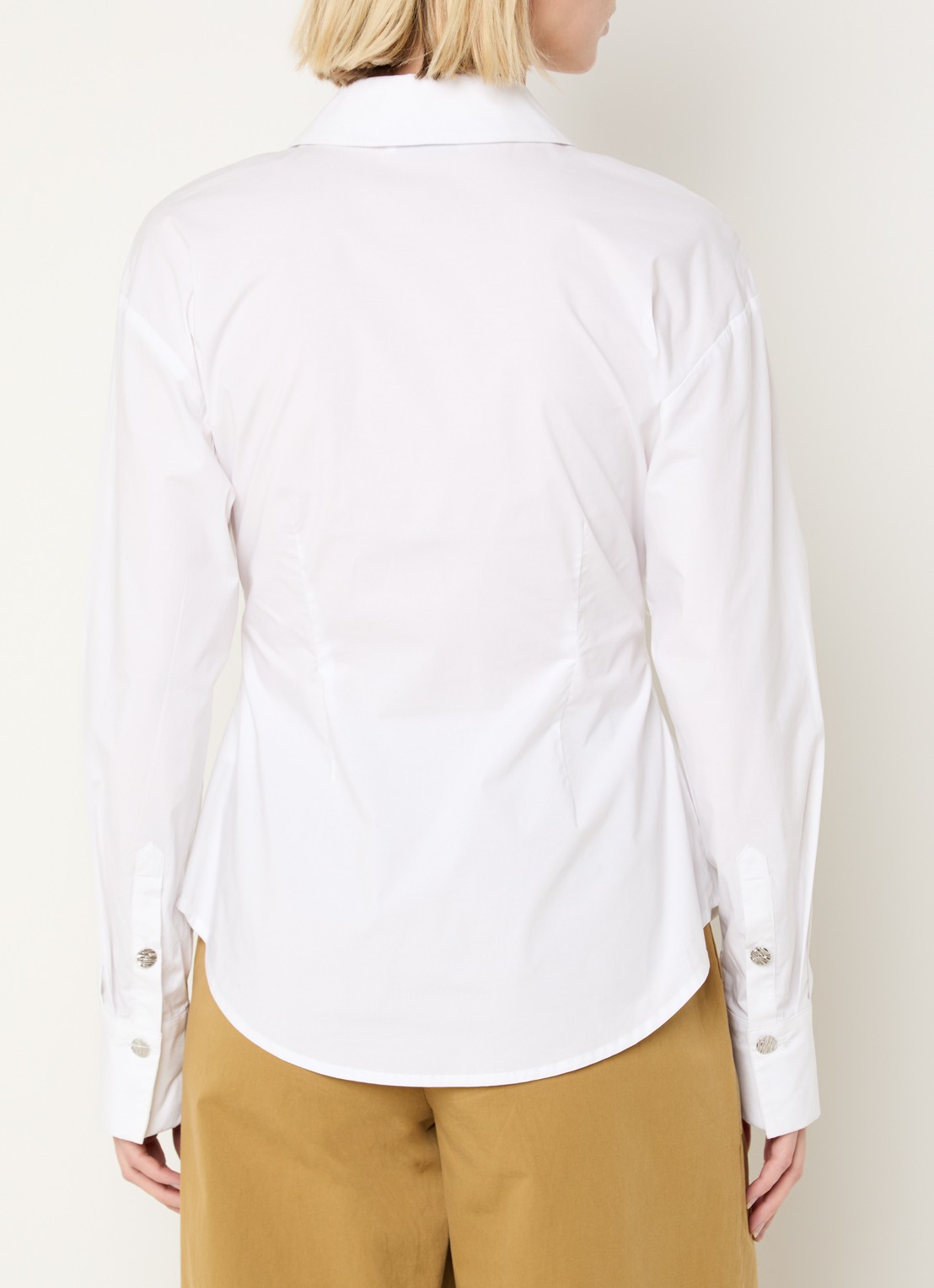 Modström Ullis blouse met kraag - achterkant wit