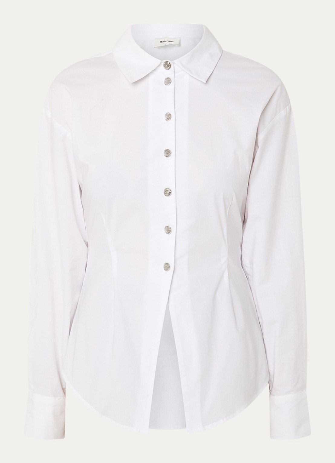 Modström Ullis blouse met kraag - voorkant 2 wit