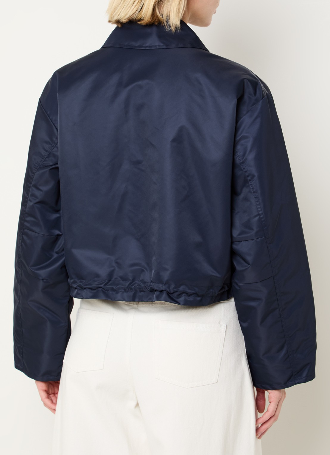 Modström Ulrikke bomberjack met klepzakken - achterkant 4 donkerblauw
