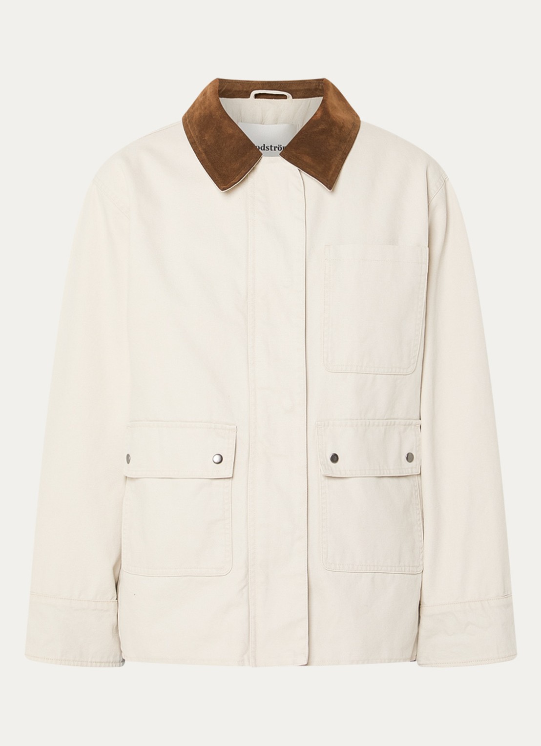 Modström Ursula jack van canvas met klepzakken - voorkant 3 beige