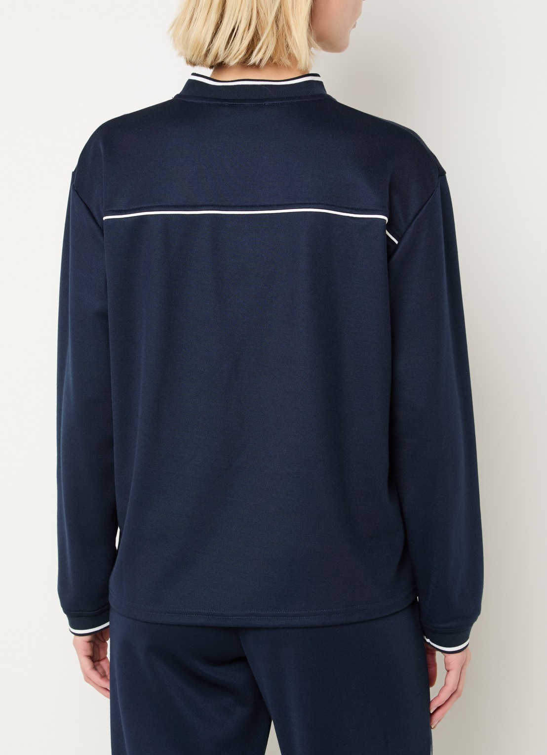 Modström Utopia longsleeve met logo - achterkant blauwgrijs