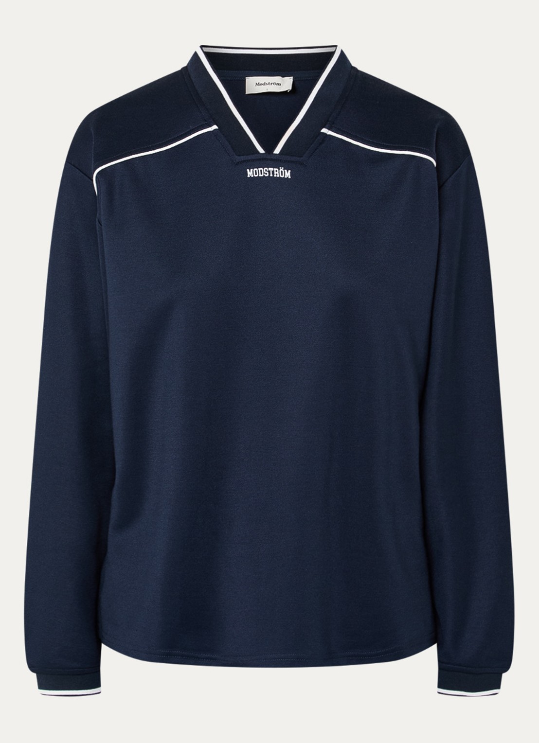 Modström Utopia longsleeve met logo - voorkant 3 blauwgrijs
