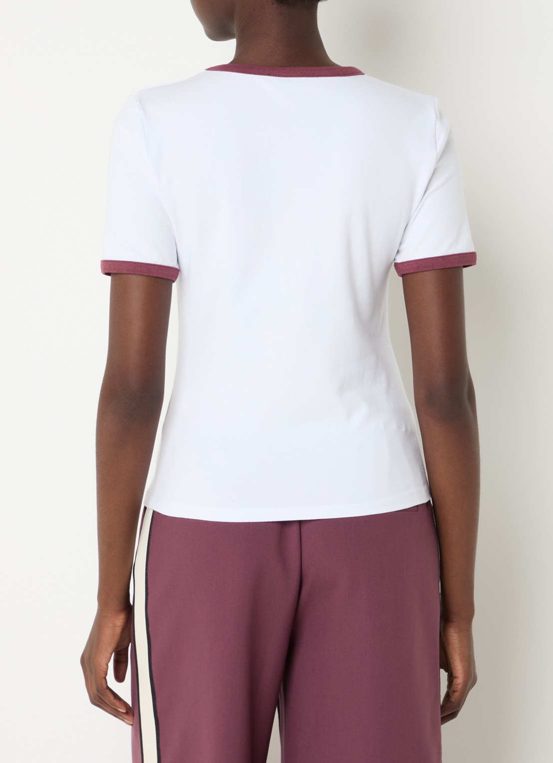 Modström Vernomd T-shirt met logo - achterkant 4 wit