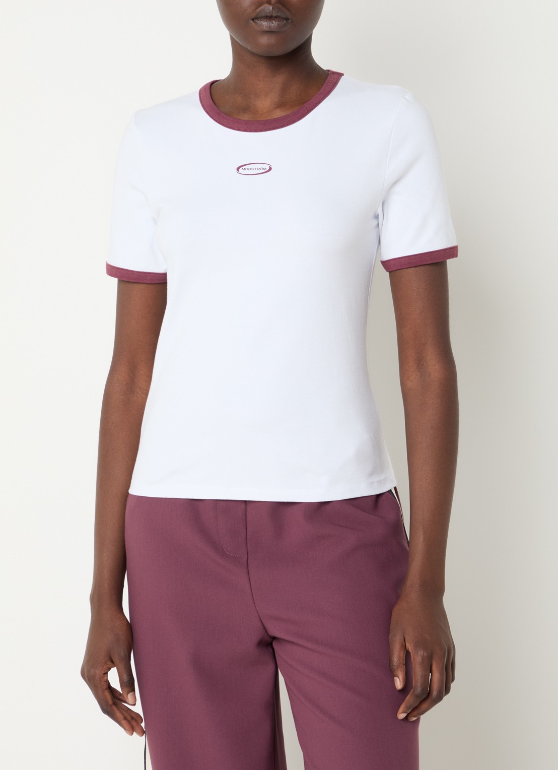 Modström Vernomd T-shirt met logo - detail 3 wit