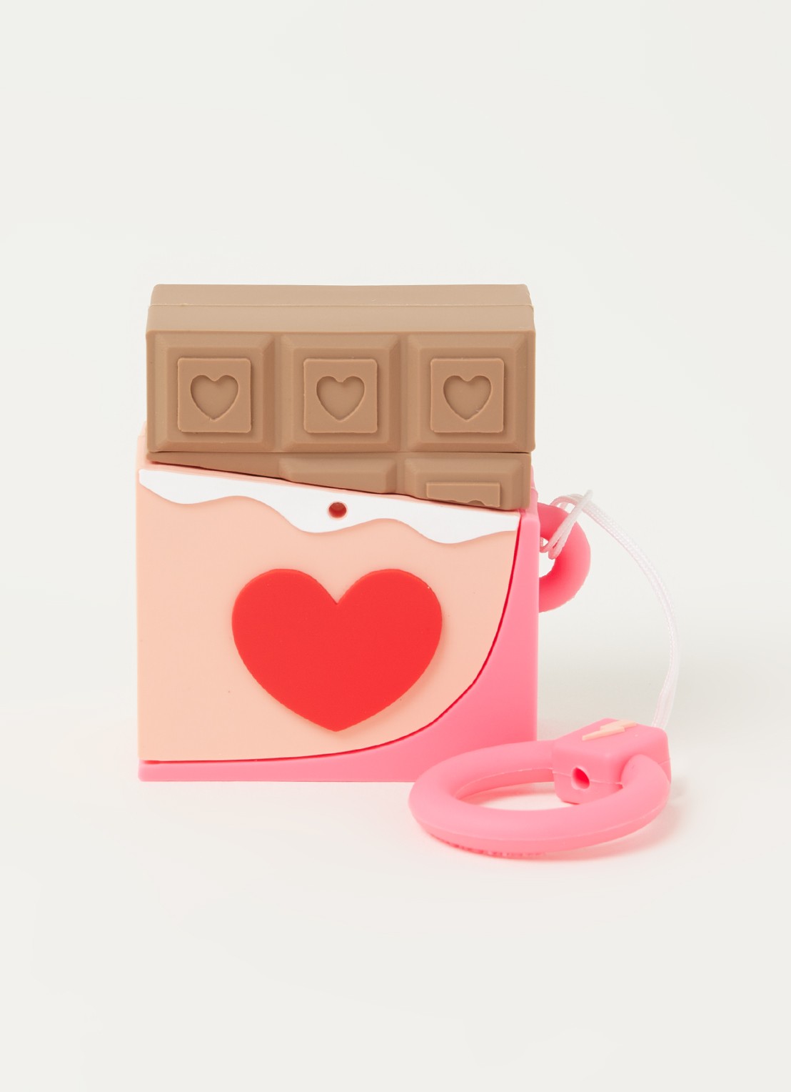 Mojipower Chocolate Bar Airpods Case - voorkant 2 roze