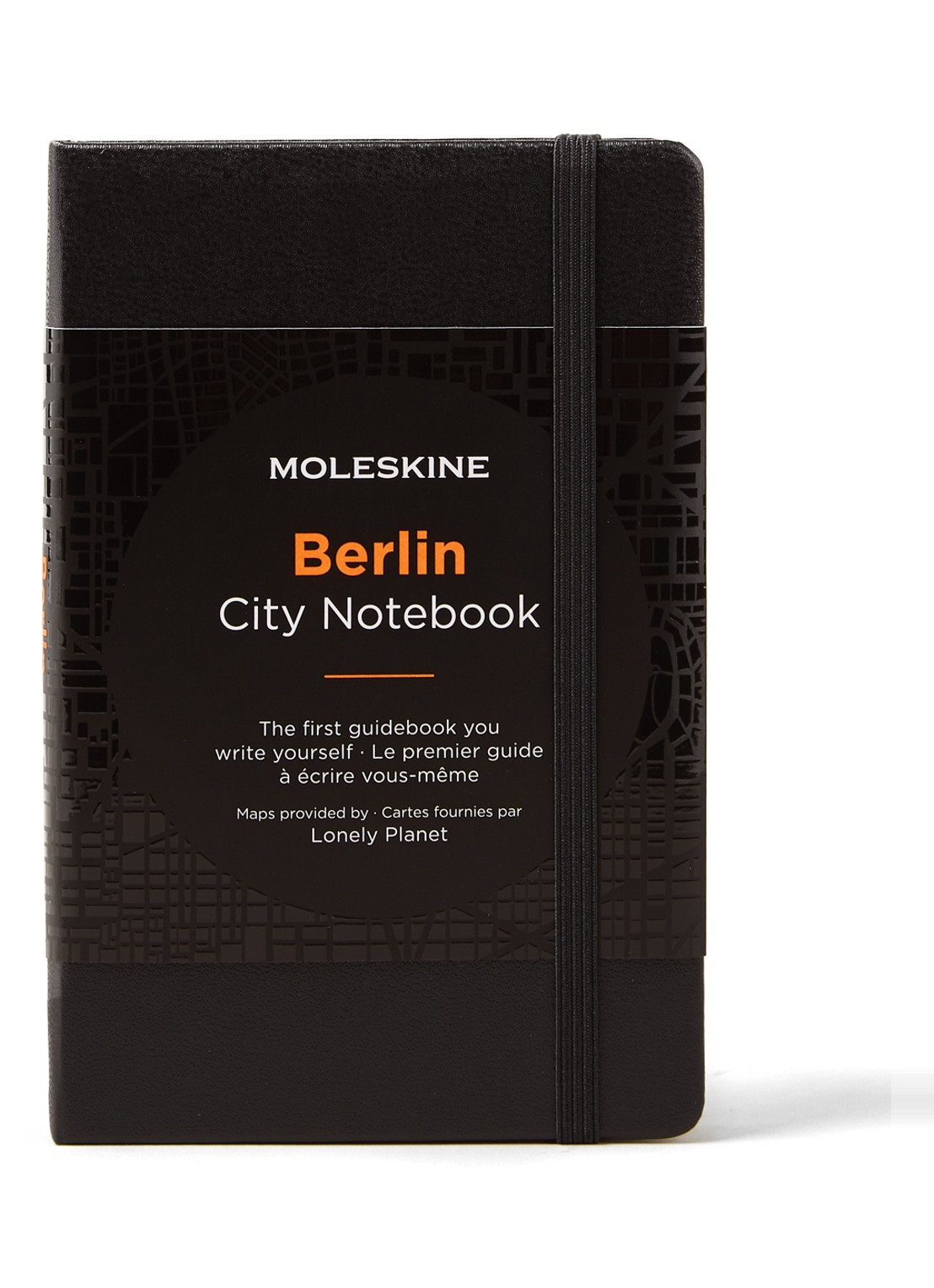 Moleskine Berlin City notitieboek met kaart - voorkant zwart