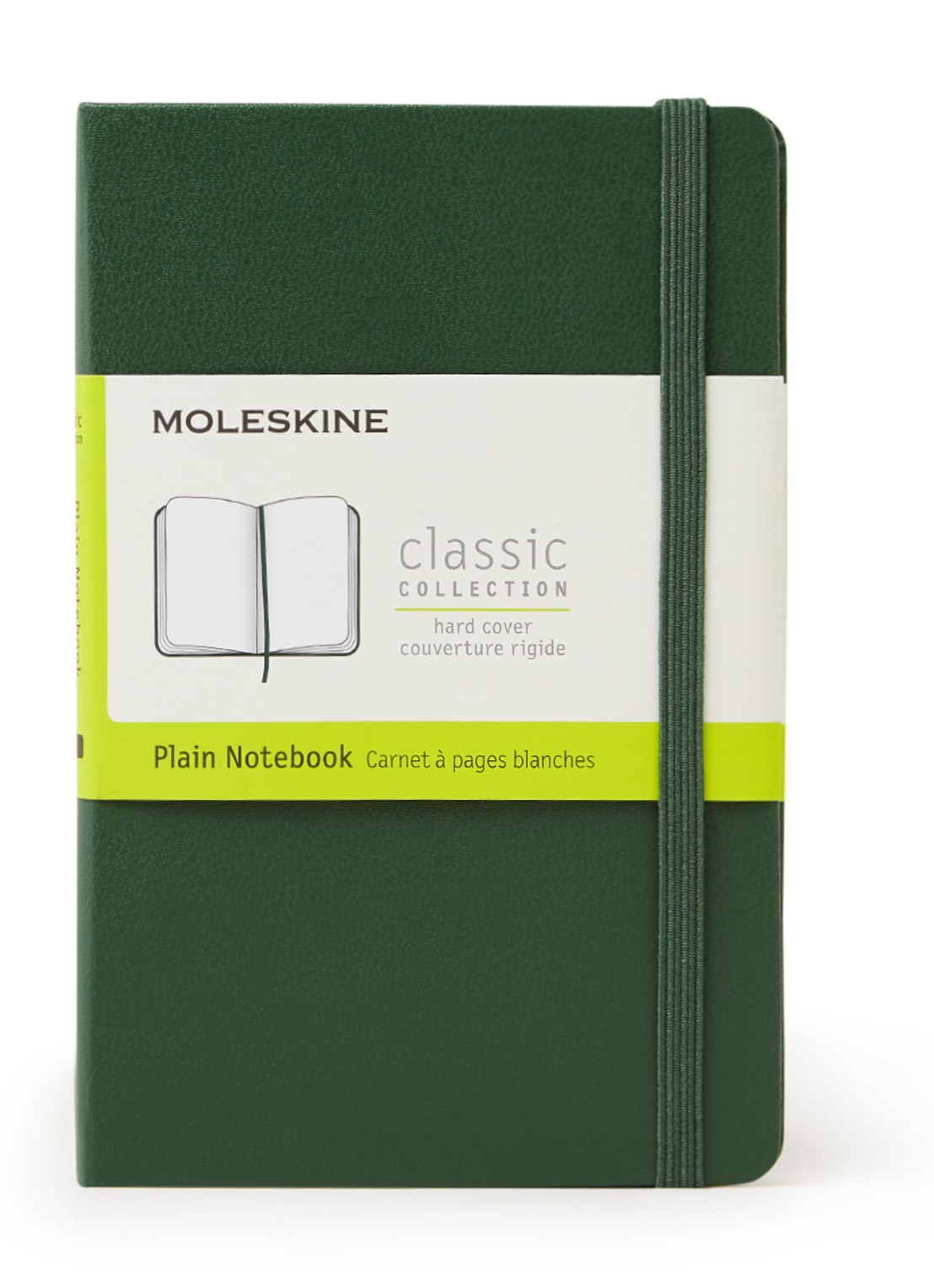 Moleskine Classic blanco notitieboek 14 x 9 cm - voorkant 2 groen