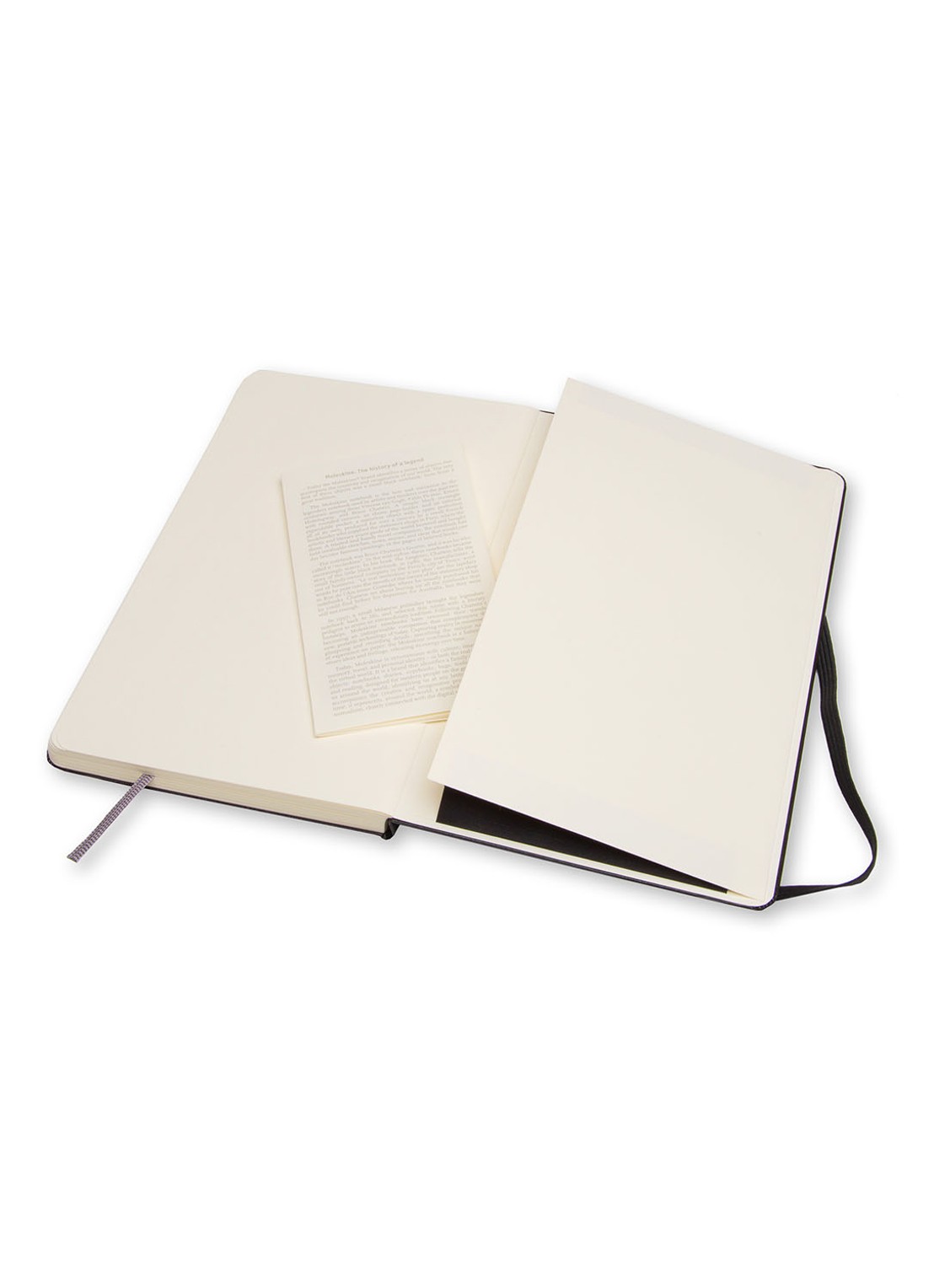 Moleskine Classic Large Hard blanco schetsboek  - voorkant 2 zwart