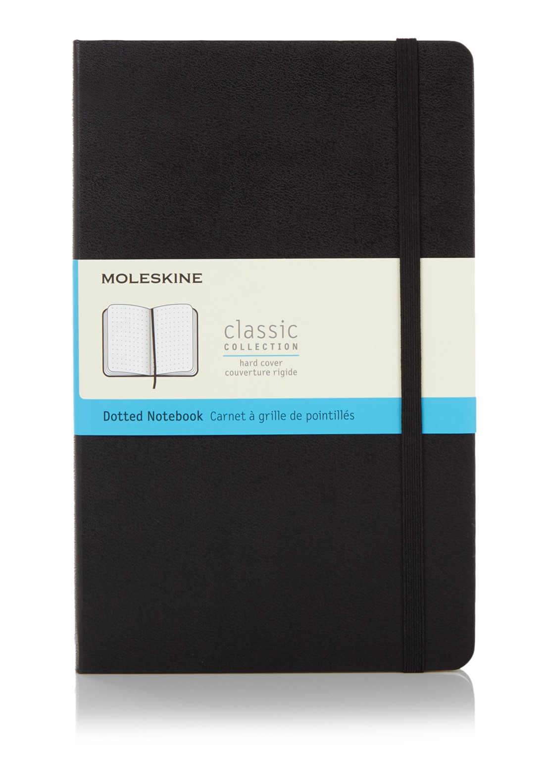 Moleskine Classic Large notitieboek - voorkant 2 zwart