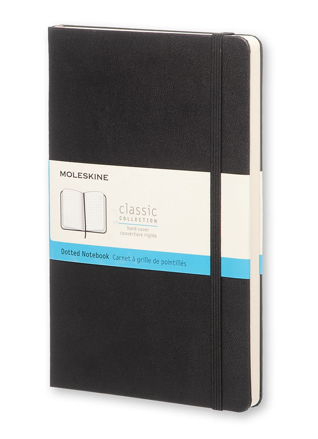 Moleskine Classic Large notitieboek - voorkant 3 zwart