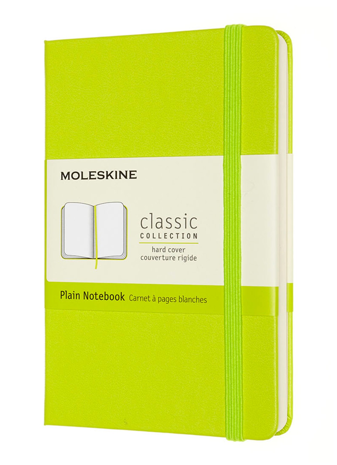 Moleskine Classic notitieboek - voorkant 2 neongroen