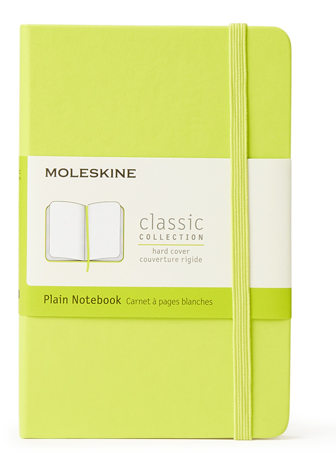 Moleskine Classic notitieboek - voorkant 4 neongroen