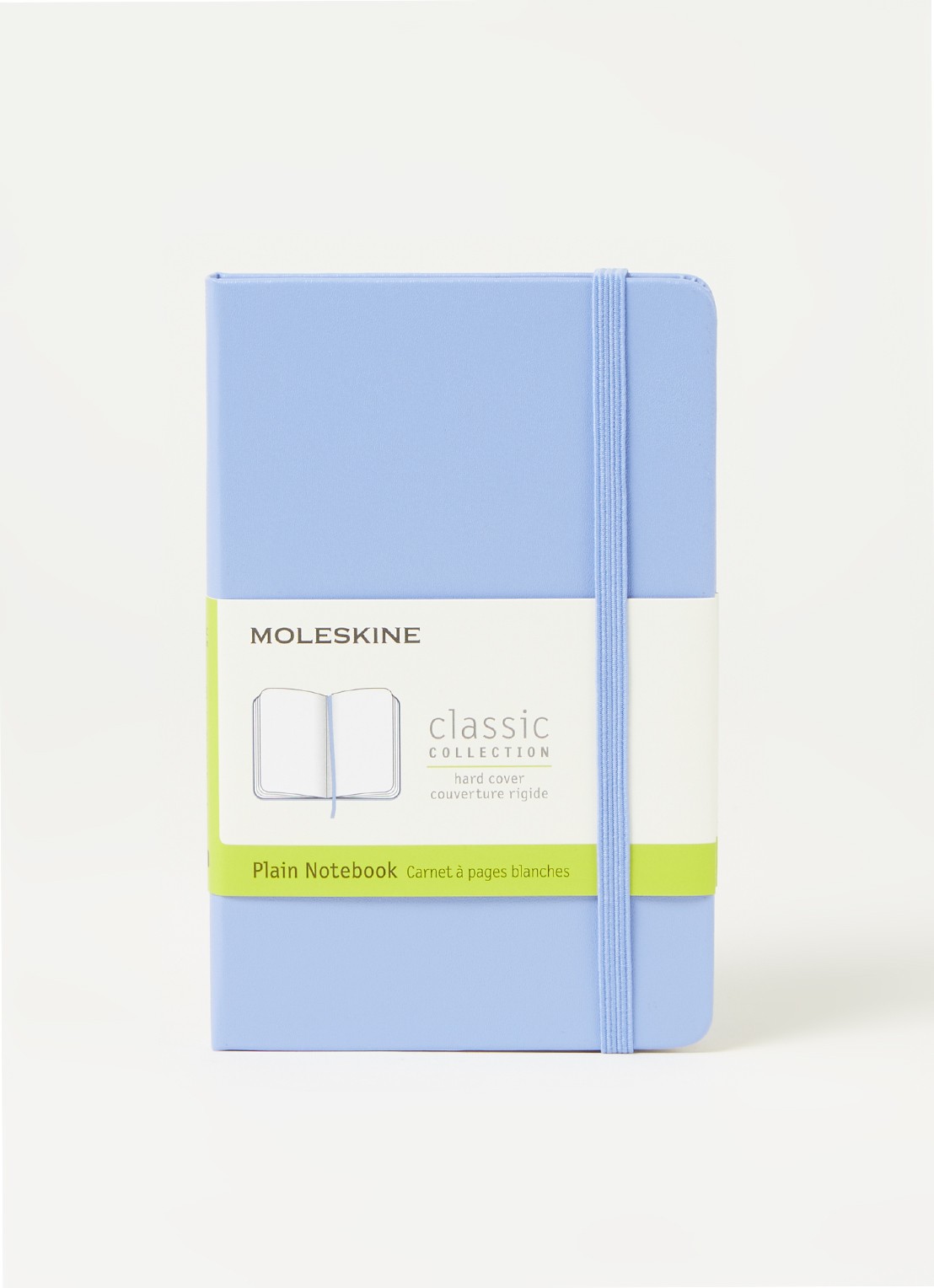 Moleskine Classic Pocket blanco notitieboek - voorkant 2 lichtblauw