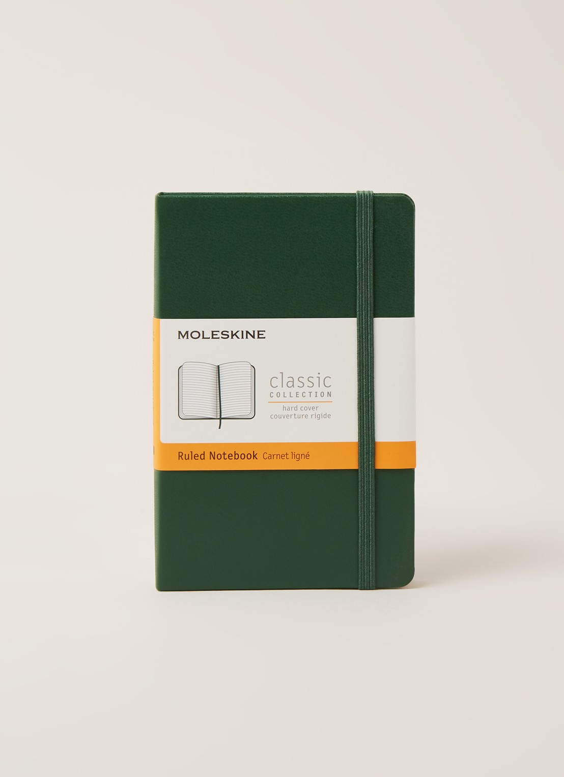 Moleskine Classic Pocket gelinieerd notitieboek 14 x 9 cm - voorkant 2 groen