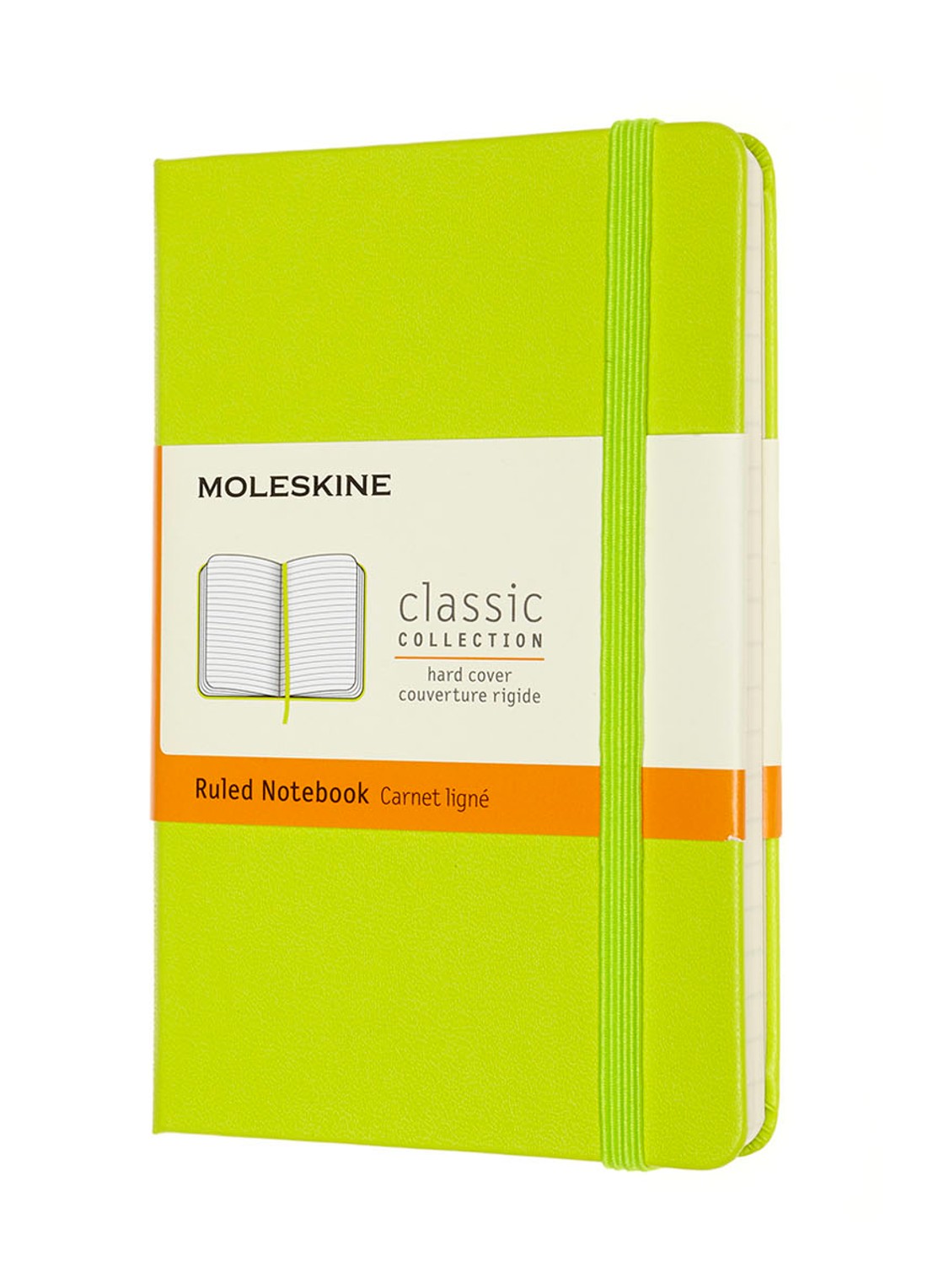 Moleskine Classic Pocket notitieboek - voorkant lime