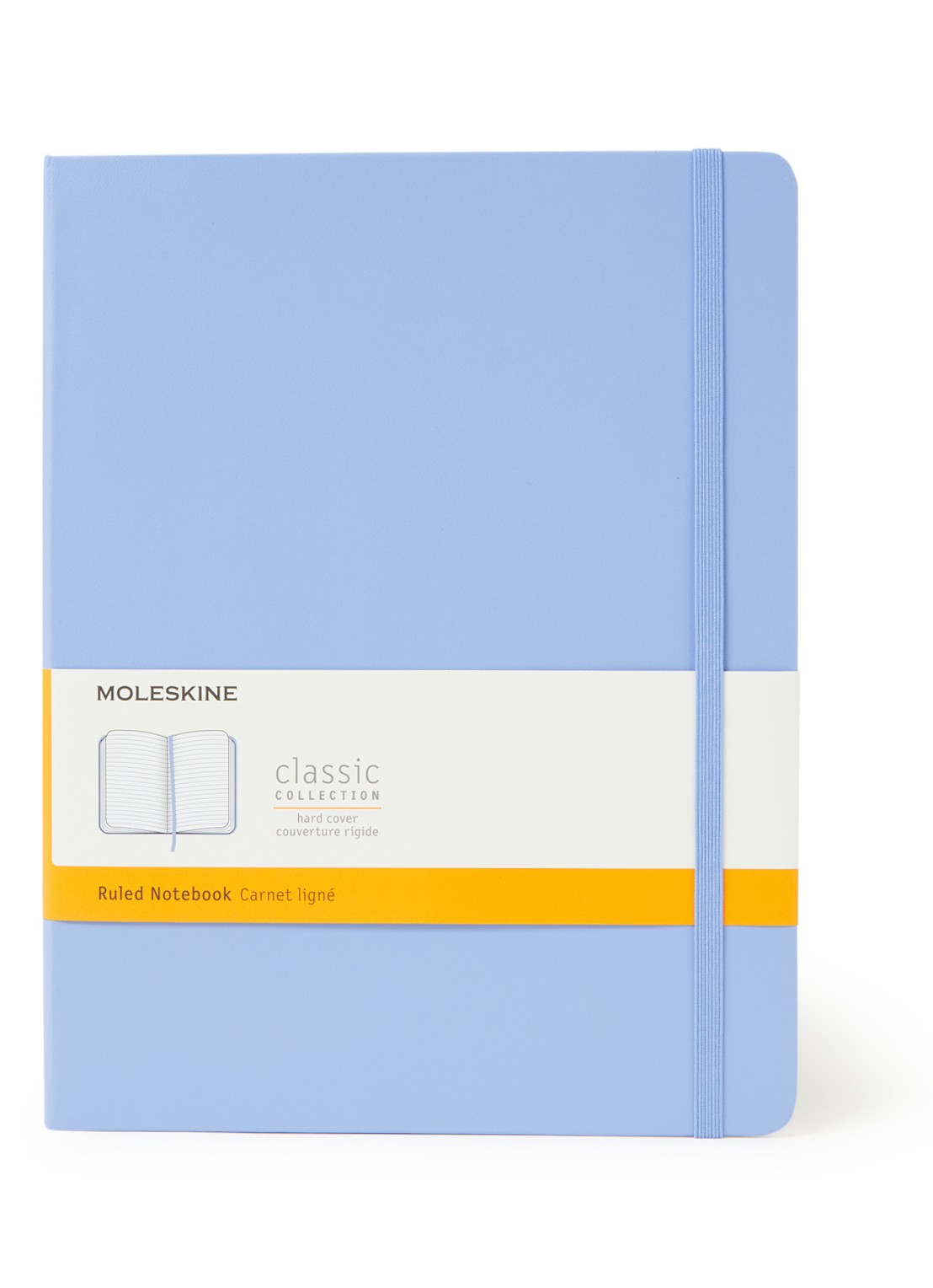 Moleskine Classic XL gelinieerd notitieboek - voorkant lichtblauw