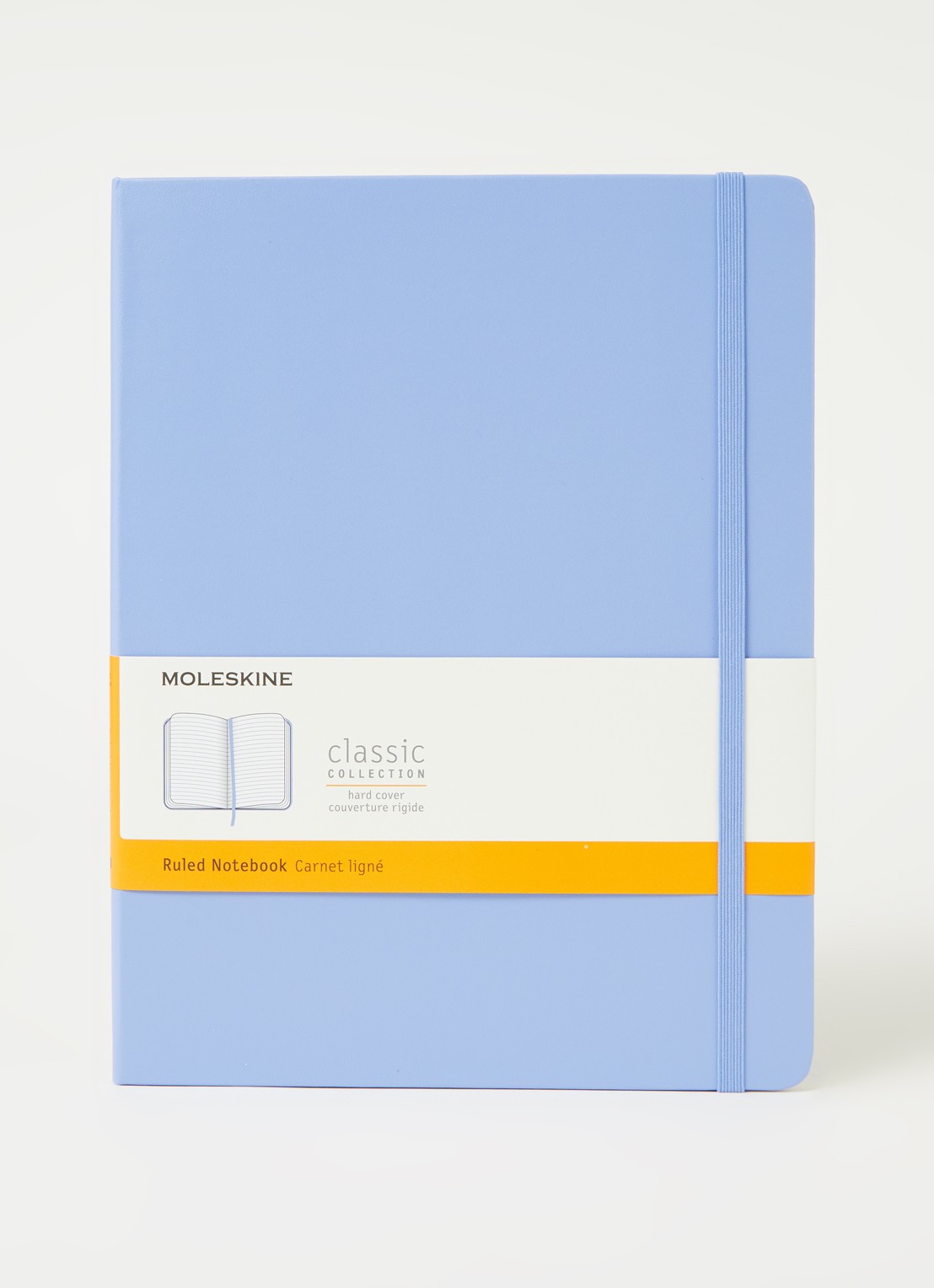 Moleskine Classic XL gelinieerd notitieboek - voorkant 2 lichtblauw