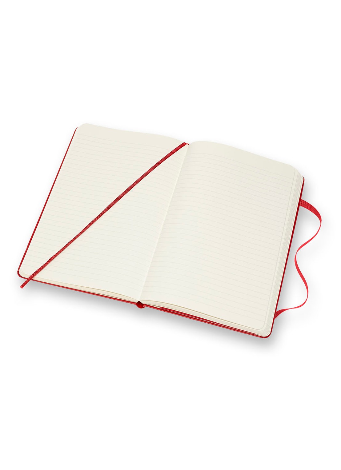 Moleskine Coloured Large gelinieerd notitieboek 21 x 13 cm - voorkant 2 rood