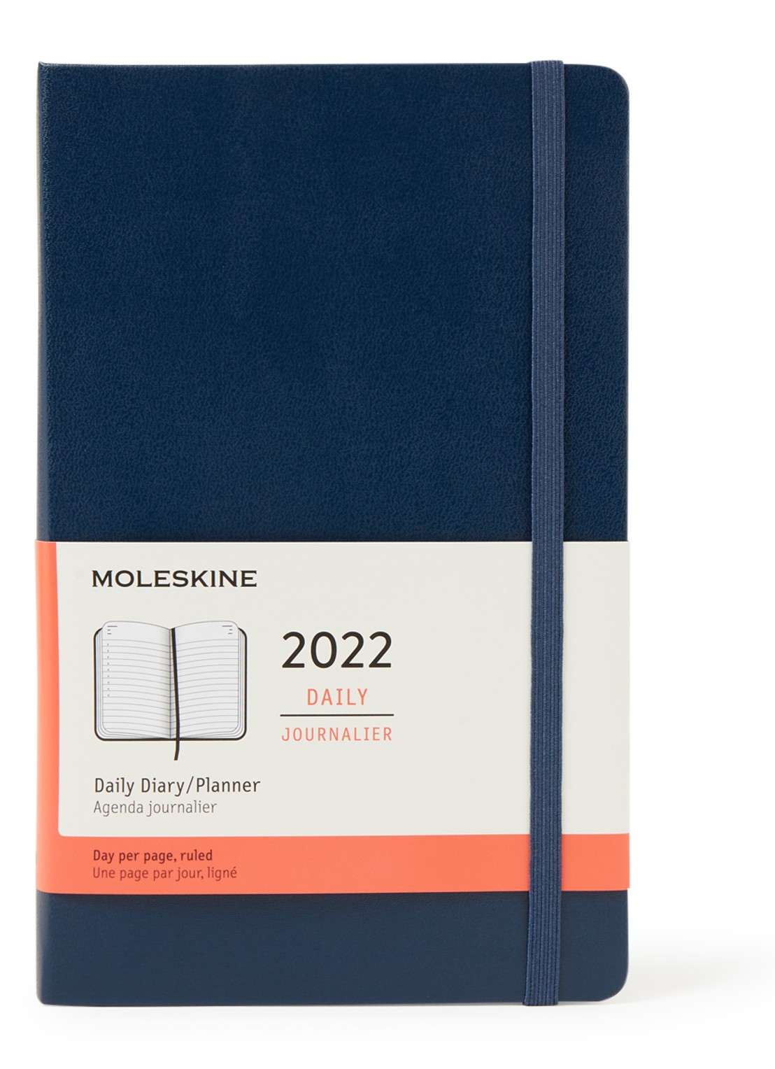 Moleskine Daily agenda 2022 - voorkant indigo