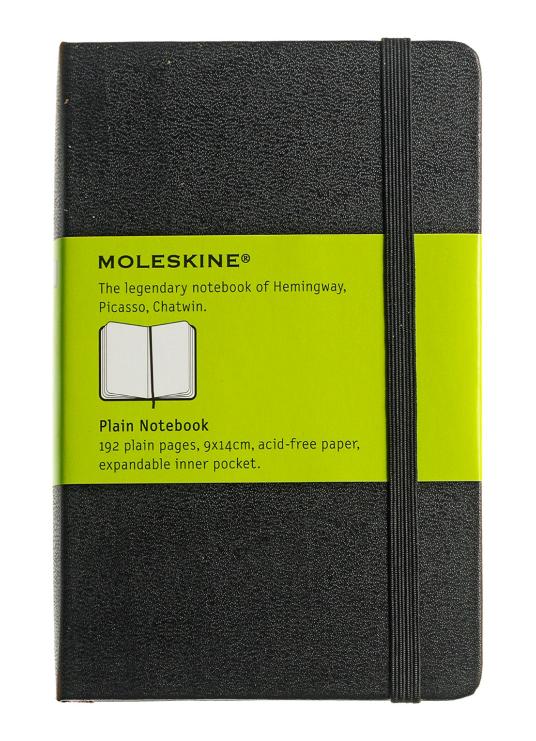 Moleskine Notebook Pocket Plain Hard Cov - voorkant zwart
