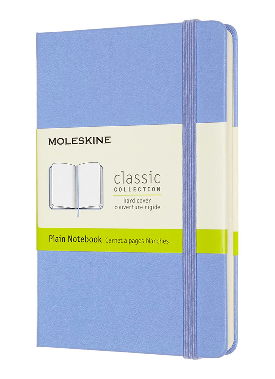 Moleskine Notebook Pocket Plain Hard Cover - voorkant 2 lichtblauw