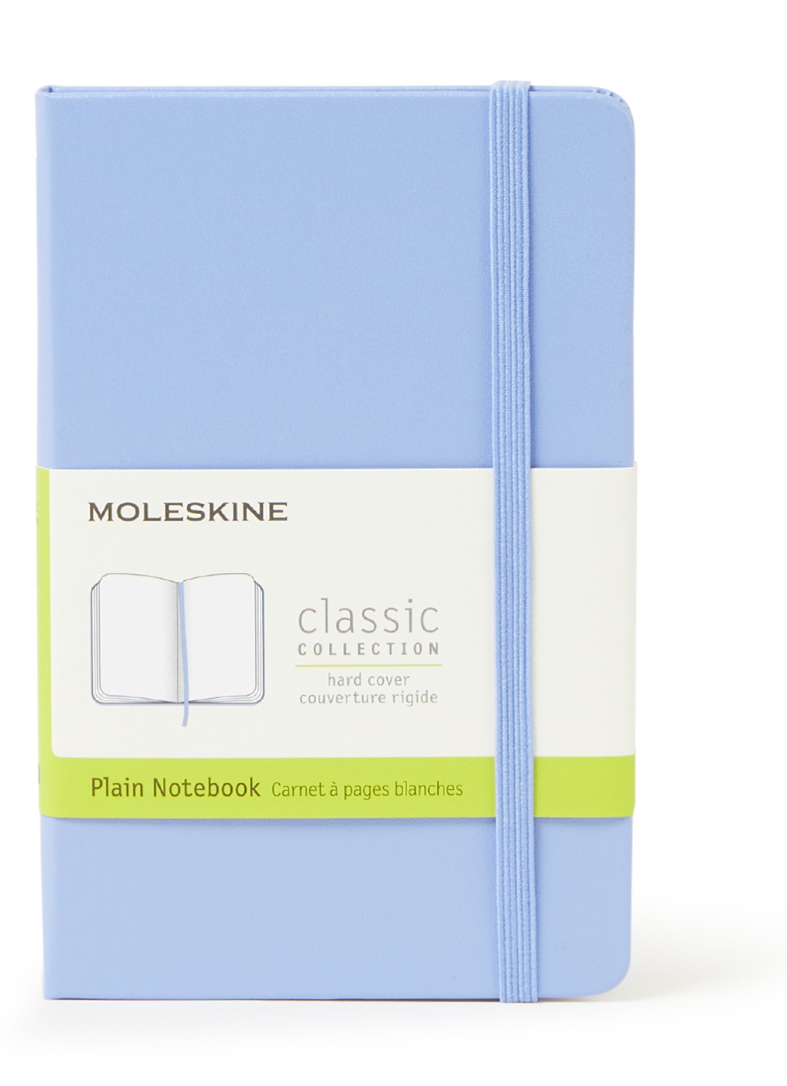 Moleskine Notebook Pocket Plain Hard Cover - voorkant 4 lichtblauw